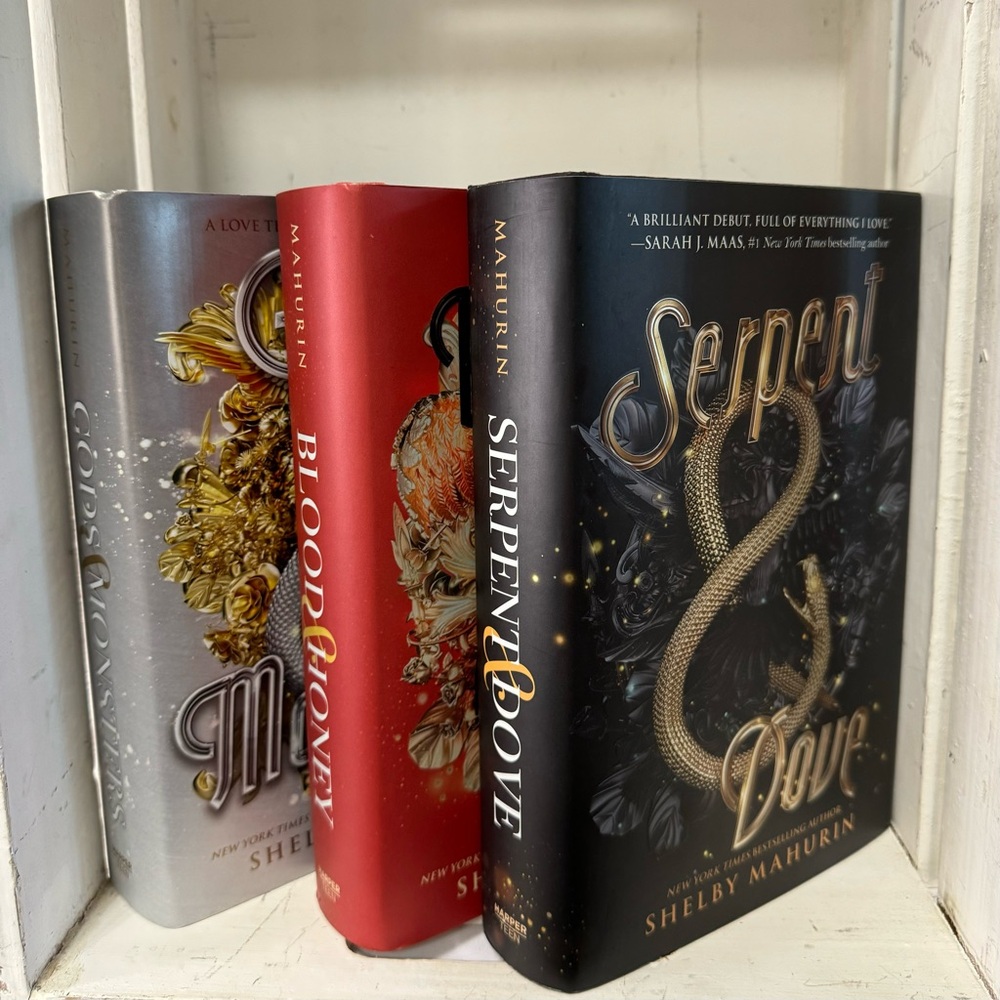 Serpent & Dove Blood & Honey Gods & Monsters Hard Cover Triology Shelby Mahurin